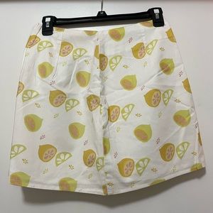 PacSun Peppermayo mini skirt - lemon pattern size 4 NWT